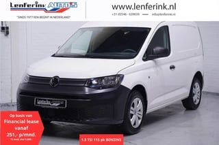 Volkswagen Caddy 1.5 TSI 115 pk BENZINE va 251,- p/mnd Airco Cruise Control, Laadruimte Pakket, PDC achter