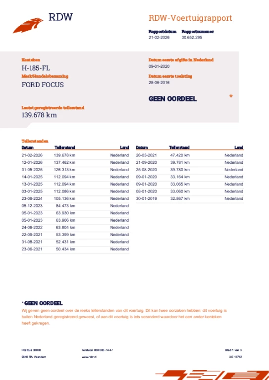 Hoofdafbeelding Ford Focus