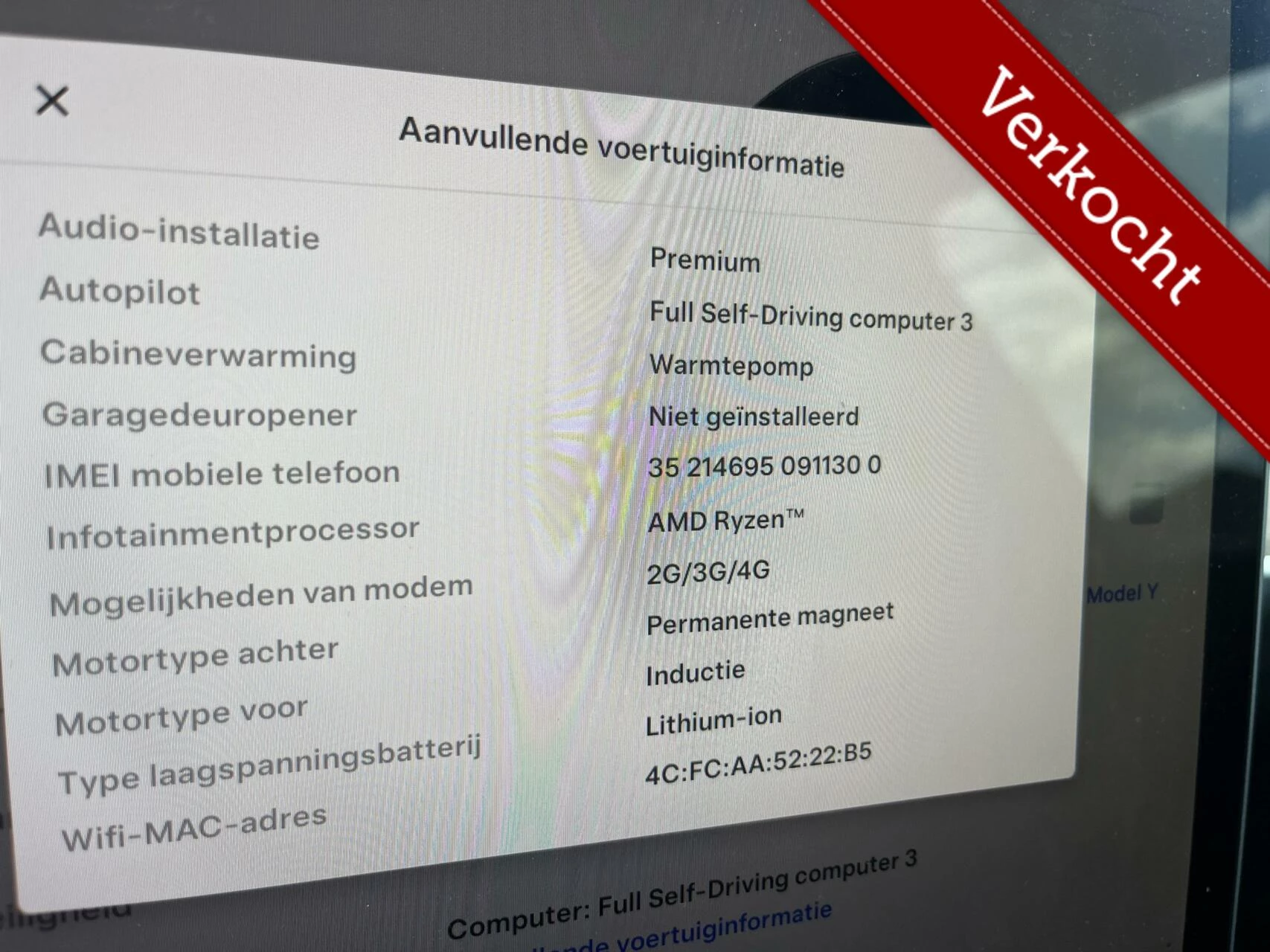 Hoofdafbeelding Tesla Model Y