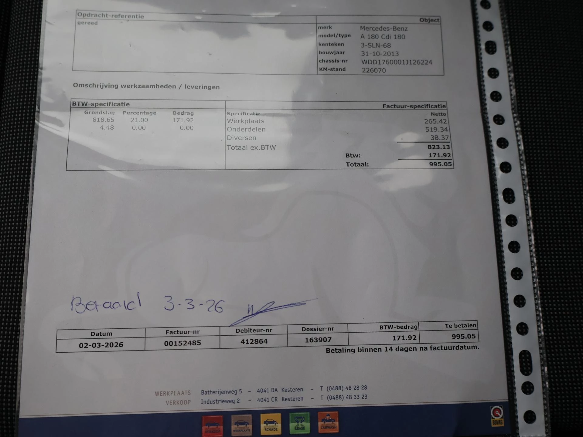 Hoofdafbeelding Mercedes-Benz A-Klasse