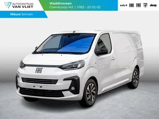 Hoofdafbeelding Fiat E-Scudo Fiat e-Scudo L3 75 kWh | Pack City | Pack Exterieur | 17" | Laadruimte afw. | Full Led Kopl. | Tussenschot | Reservewiel