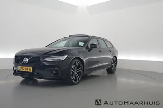 Volvo V90 T8 Recharge Ultra Dark | Luchtvering | Pano | HUD | Elek. Trekhaak | Harman Kardon | Memory seats