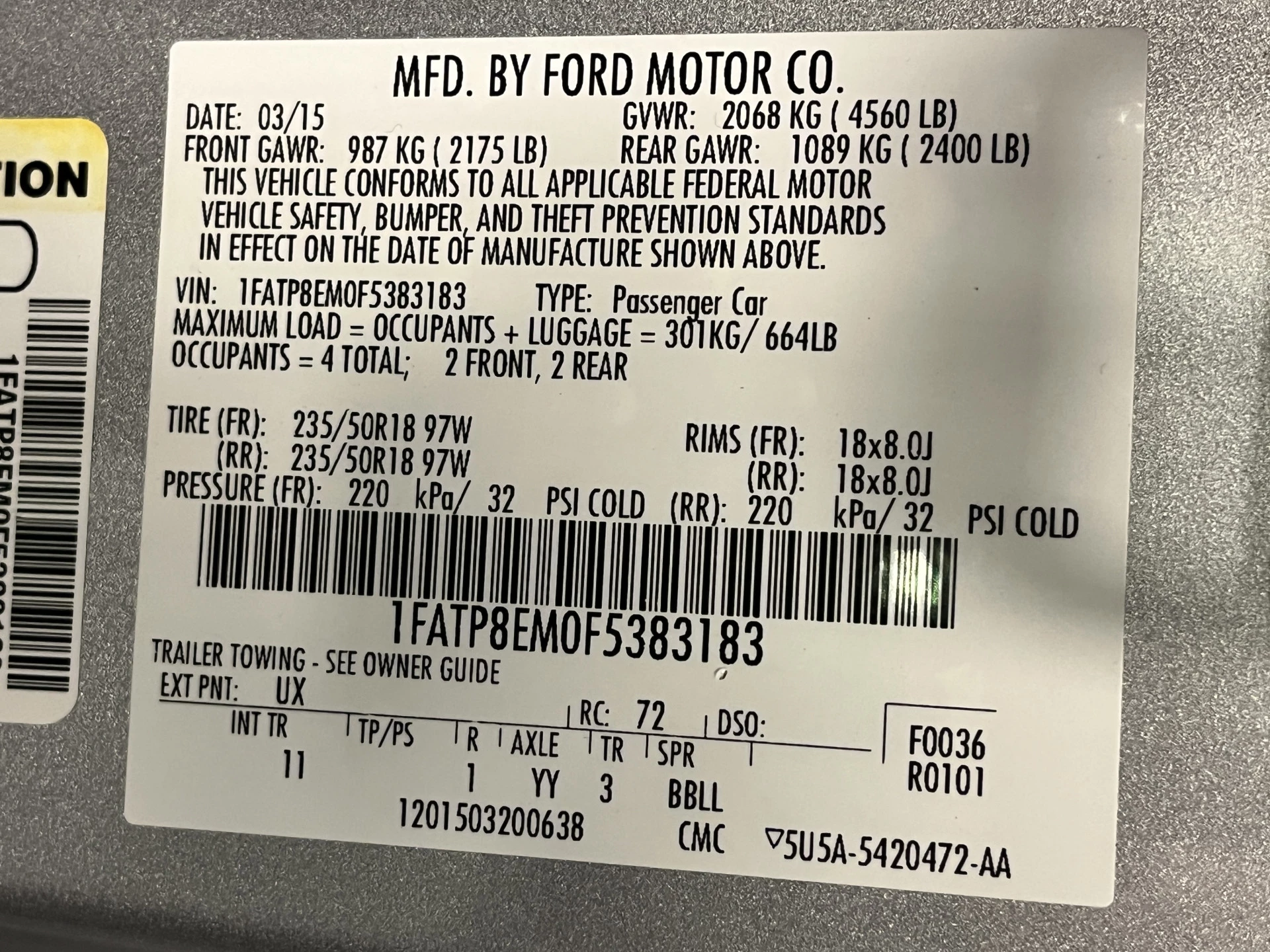 Hoofdafbeelding Ford Mustang