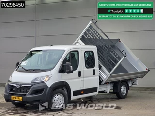 Hoofdafbeelding Opel Movano Opel Movano 140PK Driezijdige Kipper Dubbel Cabine Airco Cruise Euro6 Tipper Benne Kieper Dreiseitenkipper Airco Cruise control