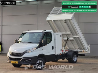 Iveco Daily 35C16 3.0L Kipper met Kist 3.5t trekhaak Tipper Benne Airco Cruise Euro6 Airco Trekhaak Cruise control
