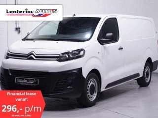 Citroën Jumpy 2.0 HDI 122 pk L3 XL Navi, va 296,- p/mnd Airco, Cruise Control, Laadruimte Pakket, 3-Zits