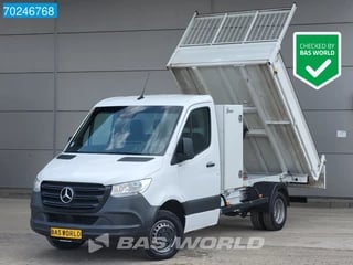 Mercedes Sprinter 514 CDI Kipper met Kist 3500kg trekhaak Airco Cruise Tipper Benne Kieper Airco Trekhaak Cruise control