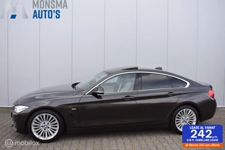 BMW 420i Gran Coupé Luxury Jatoba Schuifdak HUD 360° Camera HiFi Keyless M-Stuurwiel Zeer mooi!