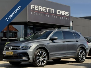 Volkswagen Tiguan Allspace 2.0 TDI AUT7 R-LINE HIGHLINE 7PERS 150PK. PANODAK LEDER NAVI CAMERA DIGI-DASH APPLE-CARPLAY LED 20 INCH-LMV PDC