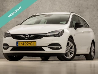 Hoofdafbeelding Opel Astra Opel Astra Sports Tourer 1.4 Turbo Sport 146Pk Automaat (APPLE CARPLAY, NAVIGATIE, CAMERA, CRUISE, PARKEERSENSOREN, SPORTSTOELEN, LED KOPLAMPEN, TREKHAAK, NIEUWE APK, NIEUWSTAAT)