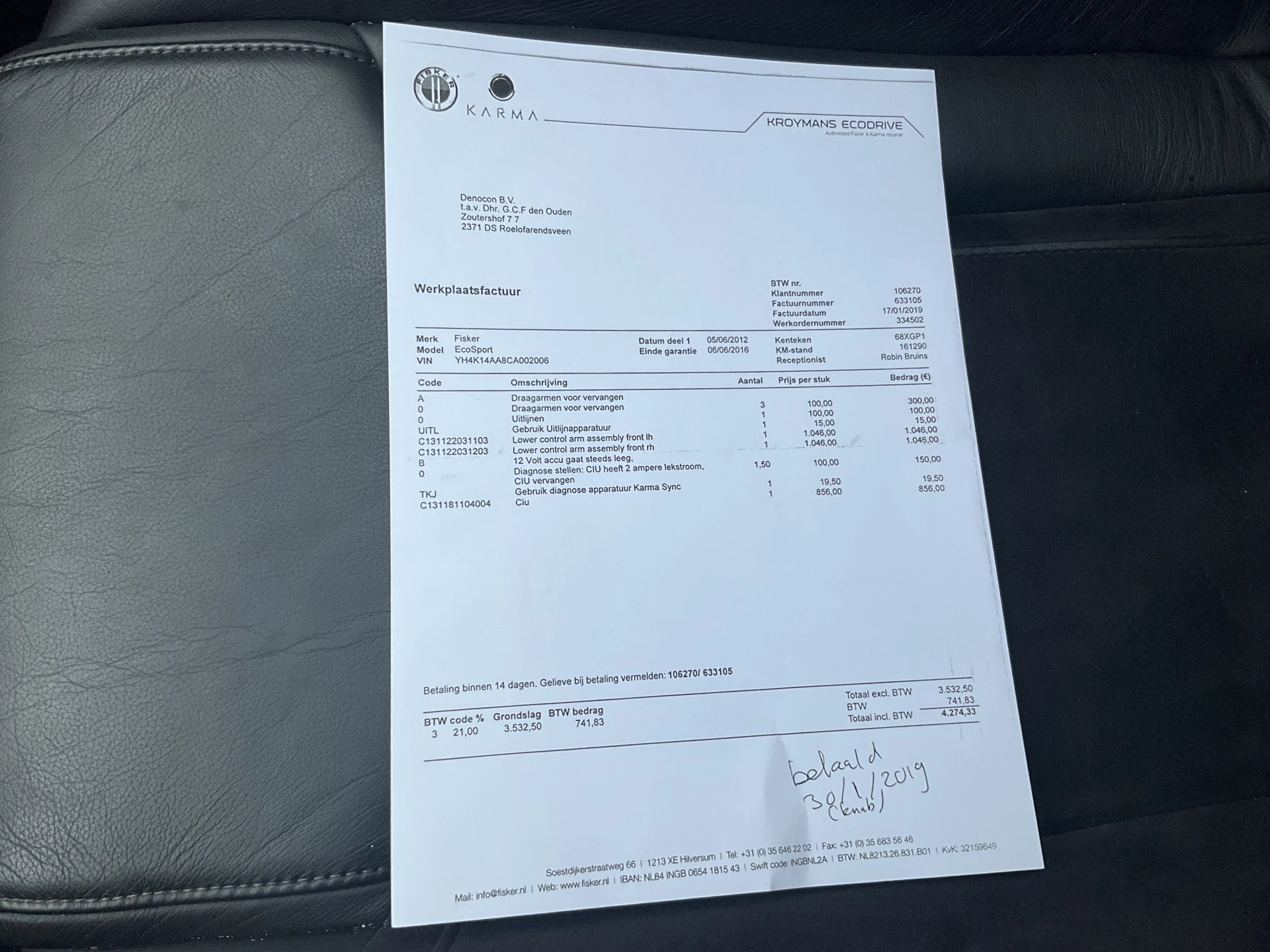 Hoofdafbeelding Fisker Karma