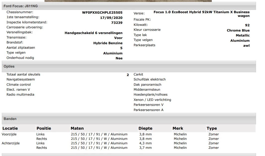 Hoofdafbeelding Ford Focus