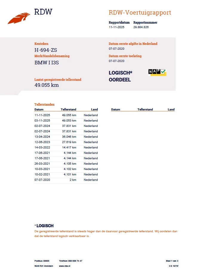 Hoofdafbeelding BMW i3