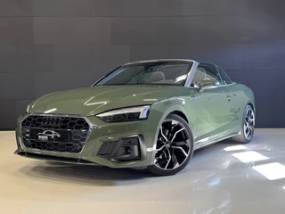 Audi A5 Cabriolet 35 TFSI 2x S-Line Automaat | District Green | Matrix Full LED | Carplay | Camera | Stoelverwarming