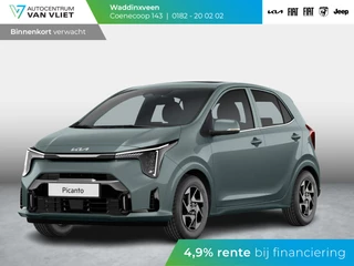 Kia Picanto 1.0 DPI DynamicPlusLine ANWB Private Lease v.a € 259,- | MY25 | Navi | Airco | Cruise | Camera | 14" | BSM | LED | Priv. glass | Apple Carplay |