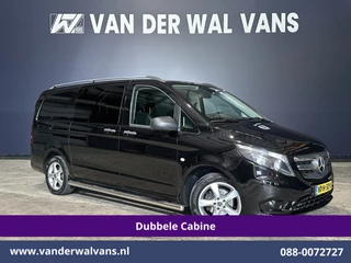 Mercedes-Benz Vito 116 CDI 164pk L2H1 Dubbele Cabine Euro6 Airco | 5-Zits | Navigatie | Camera | Cruisecontrol LM velgen, Trekhaak, Sidebars, Leder, Parkeersensoren, Dakdragers