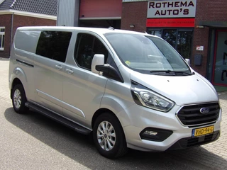 Ford Transit Custom 2.0 TDCI 130PK LIMITED 2020 DUBCAB MARGE 2x SCHUIFDEUR VELE EXTRA'S TOPSTAAT
