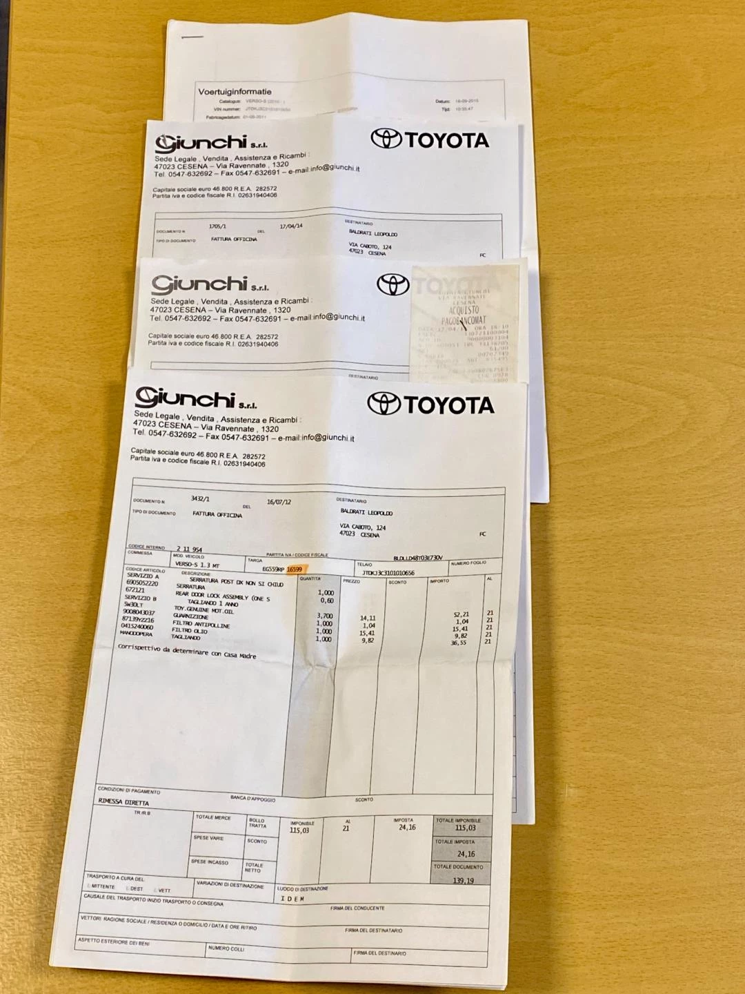 Hoofdafbeelding Toyota Verso-S