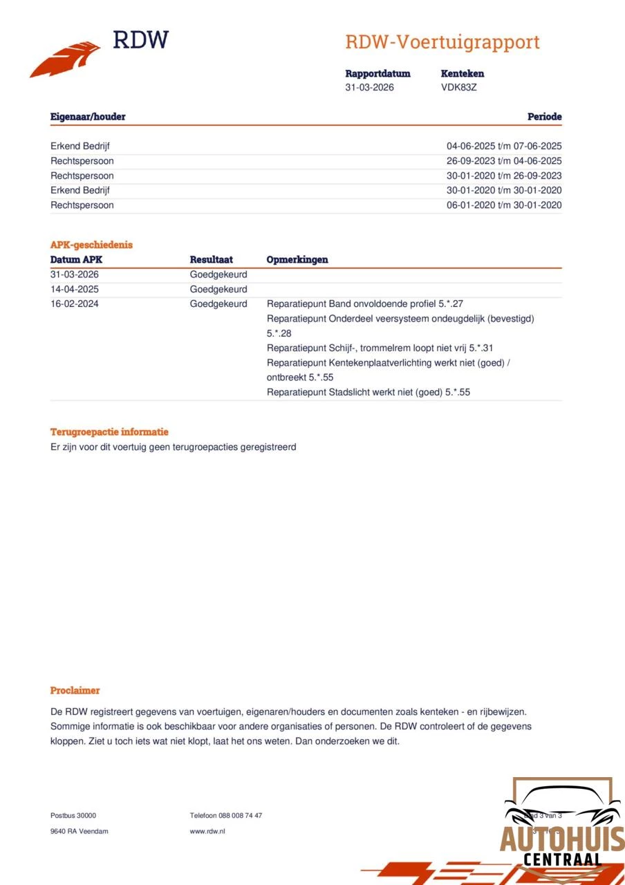Hoofdafbeelding Volkswagen Transporter