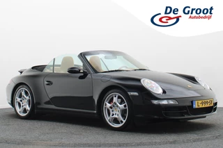 Porsche 911 Cabrio 997 3.8 Carrera 4S Adapt. Onderstel, Sport Chrono, Leer, Xenon, Navigatie, Climate, PDC