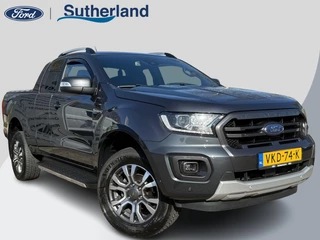 Hoofdafbeelding Ford Ranger Ford Ranger 2.0 EcoBlue Wildtrak Supercab 213pk Automaat | Trekhaak | Adaptieve Cruise | Rollertop | Achteruitrijcamera