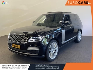 Hoofdafbeelding Land Rover Range Rover Land Rover Range Rover 3.0 TDV6 Autobiography Trekhaak Panoramadak Navigatie Apple Carplay/Android Auto Adaptive Cruise Control Camera Parkeersensoren Head-up Display Stoelverwarming en verkoeling Stuurverwarming Matrix Ledkoplampen Getinte ramen Luchtvering