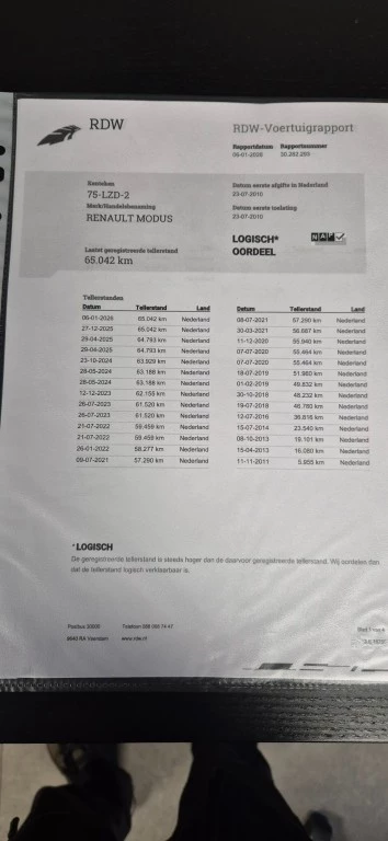 Hoofdafbeelding Renault Modus