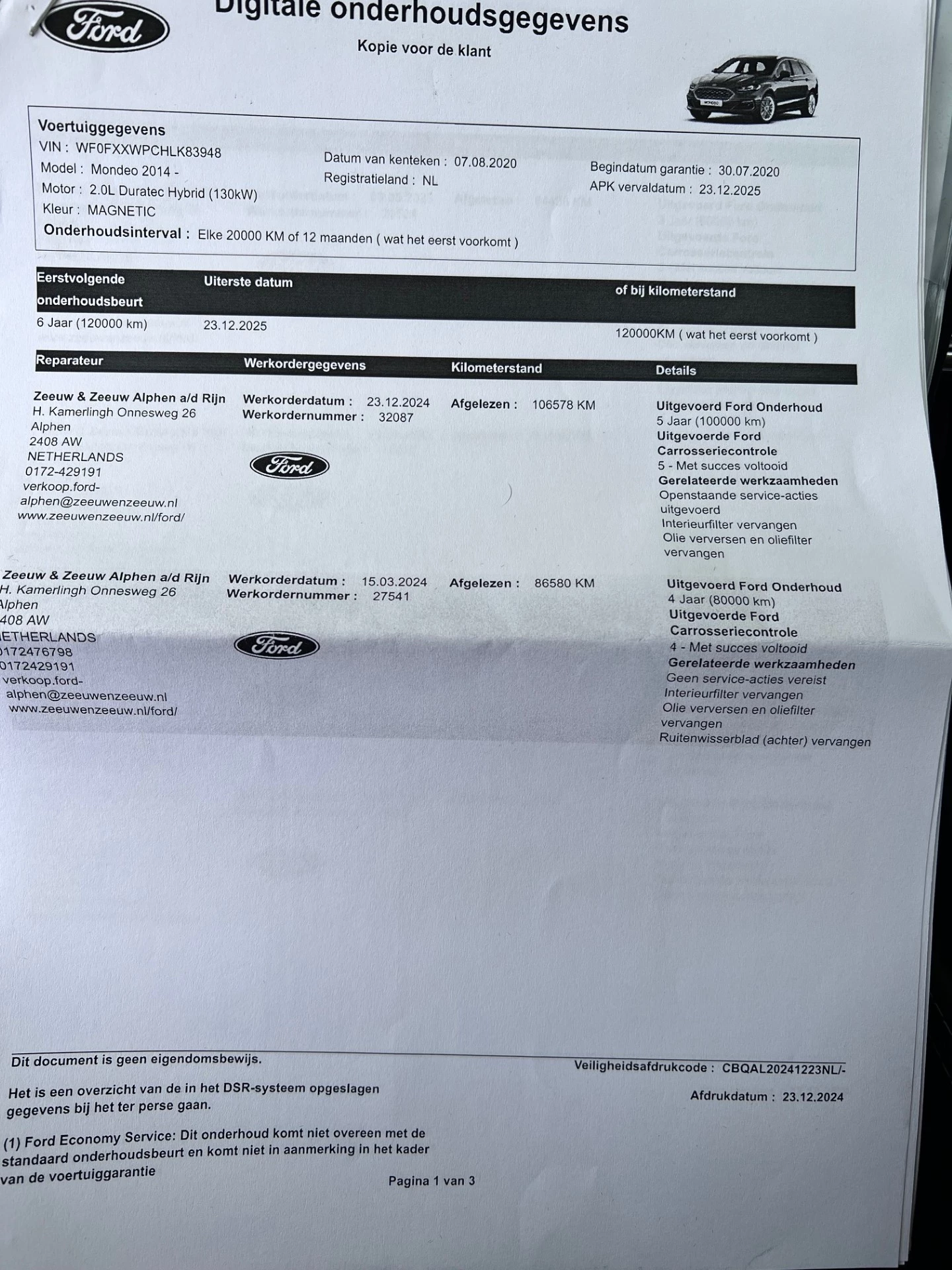 Hoofdafbeelding Ford Mondeo