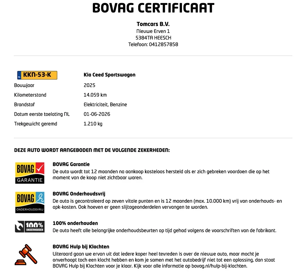 Hoofdafbeelding Kia Ceed Sportswagon