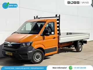 MAN TGE 180 PK Open Laadbak Pritische Pick up  Airco Cruise Control Trekhaak