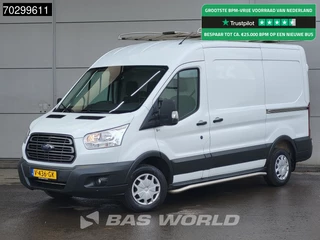 Ford Transit 105pk 2x Schuifdeur L2H2 Trekhaak Airco Cruise Camera Parkeersensoren v+a Imperiaal APK 08-2026 Euro6 L2 Airco Trekhaak Cruise control