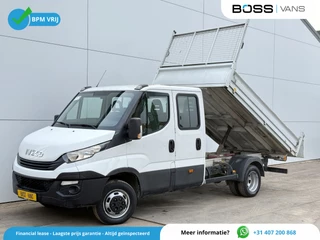 Iveco Daily 35C14 2.3 Dubbele Cabine Dubbellucht 7 Stoelen Airco Cruise Control Trekhaak 3.5t Tipper Benne Kipper