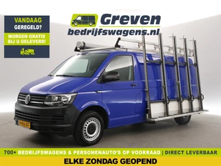 Volkswagen Transporter 2.0 TDI L2H1 140PK Glasauto Glasresteel Airco Cruise Carplay Navigatie Imperiaal Trekhaak