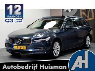 Hoofdafbeelding Volvo V90 Volvo V90 2.0 B4 155kW/211pk Aut8 Facelift Business Pro Lounge PANORAMADAK + HARMAN/KARDON + 360 CAMERA + HEAD-UP + PILOT ASSIST + ADAPT.CRUISE + STOELVERWARMING V&A + 4-ZONE CLIMA + STUURVERWARMING + BLIS + LANE ASSIST + KEYLESS ENTRY&GO + PARKSENSOREN V&A + 18" L