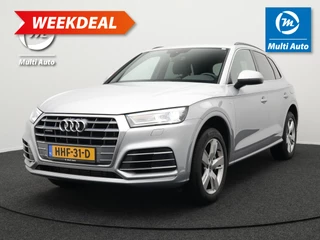 Audi Q5 50 TFSI e Quattro S-Line Plug in Hybrid 299pk Dealer O.H PHEV | Virtual Cockpit | Lederen Bekleding | Apple Carplay | 19"L.M | Navi Plus | Drive Select |