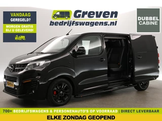 Opel Vivaro 2.0 CDTI L3H1 | Dubbele Cabine | 5 Persoons | 177PK Aut. Airco 360 Camera Carplay Cruise LED Navi 2xSchuifdeur Trekhaak PDC 17"LMV