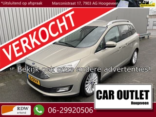 Ford Grand C-Max 1.0 Titanium Clima, Navi, CC, PDC v/a, Keless, LM, z.g.a.n. APK – Inruil Mogelijk –