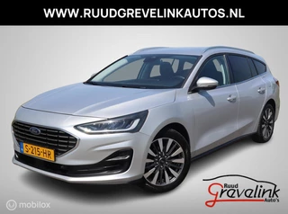 Hoofdafbeelding Ford Focus Ford Focus Wagon EcoBoost 155 PK Hybrid MHEV (FACELIFT MODEL) Titanium X Navi|Trekhaak|LED|Camera|DAB|DonkerGlas|17"LMV