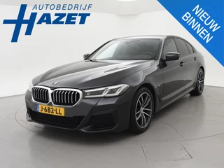 BMW 5-serie 518D M-SPORT SEDAN + NAPPA LEDEREN COMFORTZETELS | TREKHAAK | H/K | HEAD-UP | SFEERVERLICHTING
