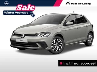 Volkswagen Polo Life Edition 1.0 TSI 95 pk 5 versn. Hand · Incl. Inruilvoordeel · Private lease 319,- per maand! ·