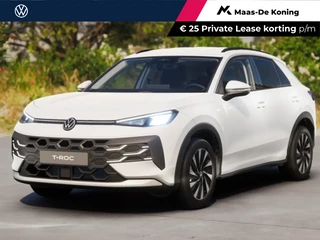 Volkswagen T-Roc Life First Edition 1.5 eTSI 116 PK 7 versn. DSG · Draadloze telefoonlader · Comfort Pakket · Trekhaak · Voorraad OUTLET · Prijs is inclusief inruilpremie ·