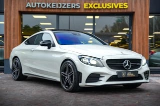 Mercedes-Benz C-klasse Coupé AMG 43 4MATIC Panodak Burmester Schaalstoelen Ambient Keyless 360 Cam