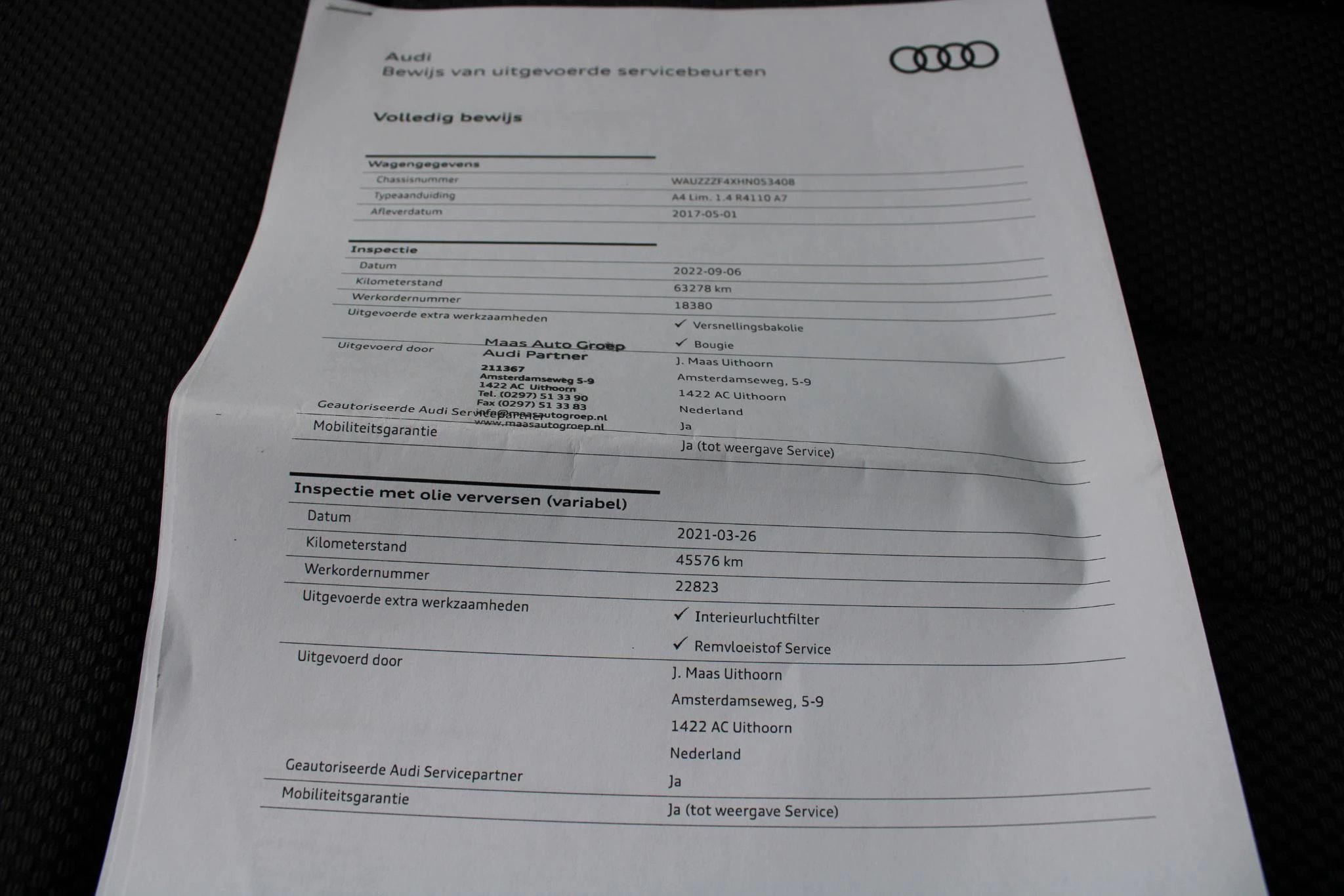 Hoofdafbeelding Audi A4