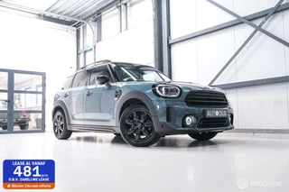 Mini Countryman 1.5 Cooper Sage Green | Panorama | Leder | Stoel en stuurwiel verwarming | Adaptive cruise | Clima | Apple carplay | LED | Dealer onderhouden |
