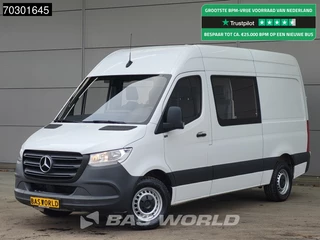 Mercedes Sprinter 314 CDI Dubbel Cabine Automaat L2H2 Airco Cruise MBUX CarPlay Euro6 DC Doka Mixto Airco Trekhaak Cruise control
