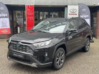 Toyota RAV4 2.5 Hybrid STYLE LEER STOEL/STUURVERW NAVI KEYLESS PARK-SENSOREN CAMERA CLIMA EL-ACHTERKLEP APPLE/ANDROID 18'' LM-VELGEN