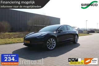 Tesla Model 3 Long Range AWD 75 kWh soh 87% autopilot trekhaak leder stoelverwarming v+a panodak 19" performance velgen dab