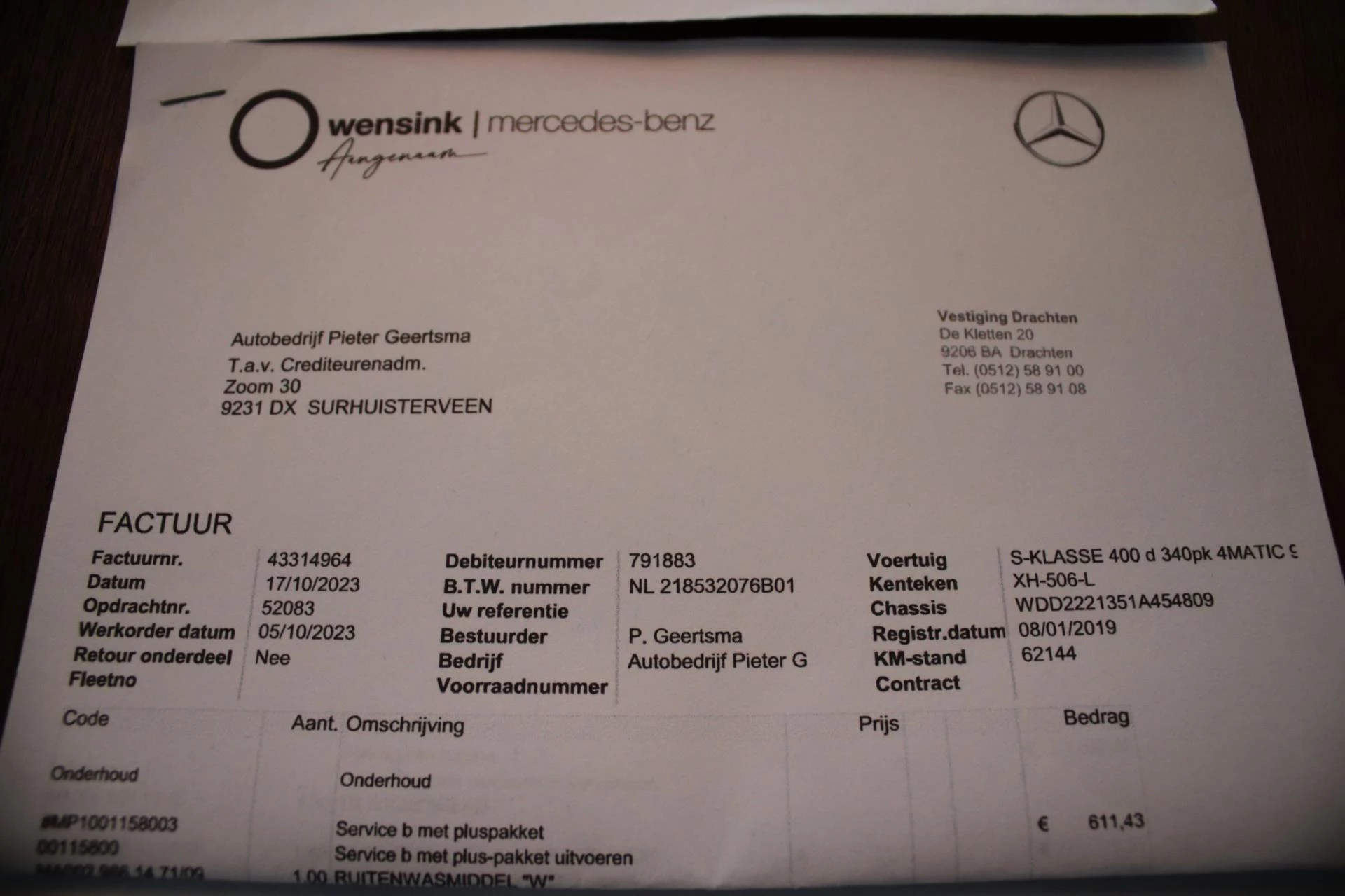 Hoofdafbeelding Mercedes-Benz S-Klasse