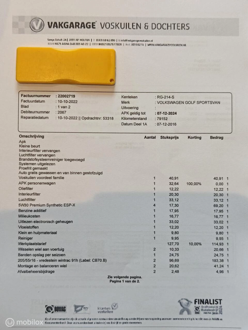 Hoofdafbeelding Volkswagen Golf Sportsvan