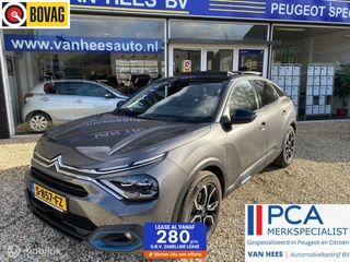 Hoofdafbeelding Citroën ë-C4 Citroen Ë-C4 Shine Pack leder|panoramaschuifdak|camera|navigatie|head-up|verwarmde voorruit